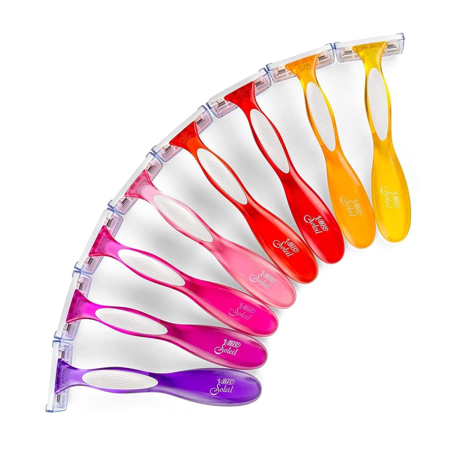 BIC Soleil 3 Colors Women's Disposable with 3 Blade Razors, Anti-Slip Grip and Soothing Moisture Strip, 20-Pack Beauty and Personal Care BIC