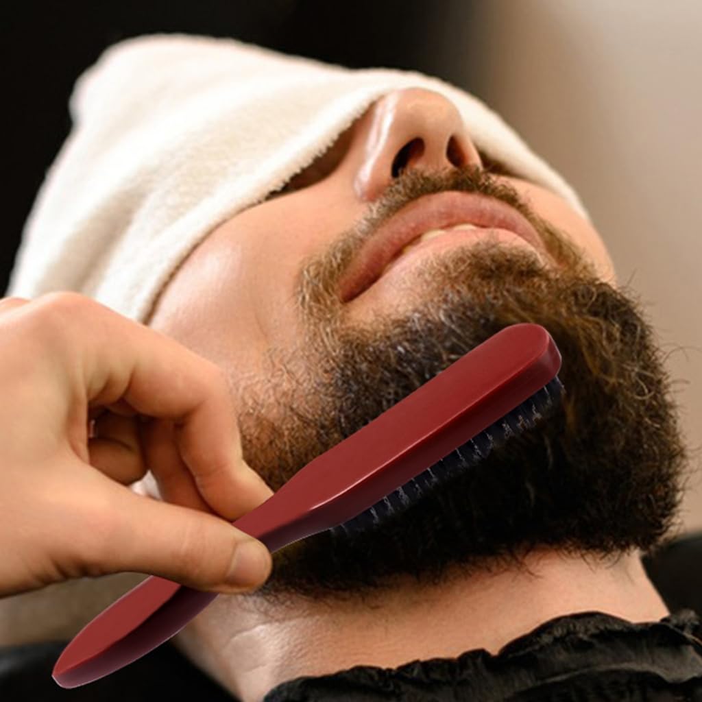 Boar Bristle Beard Brush Practical Hair Beard Brush Man Bristle Brush Beard Shaving Brush Mustache Brush For Beard Care Beauty and Personal Care Vdaxvme