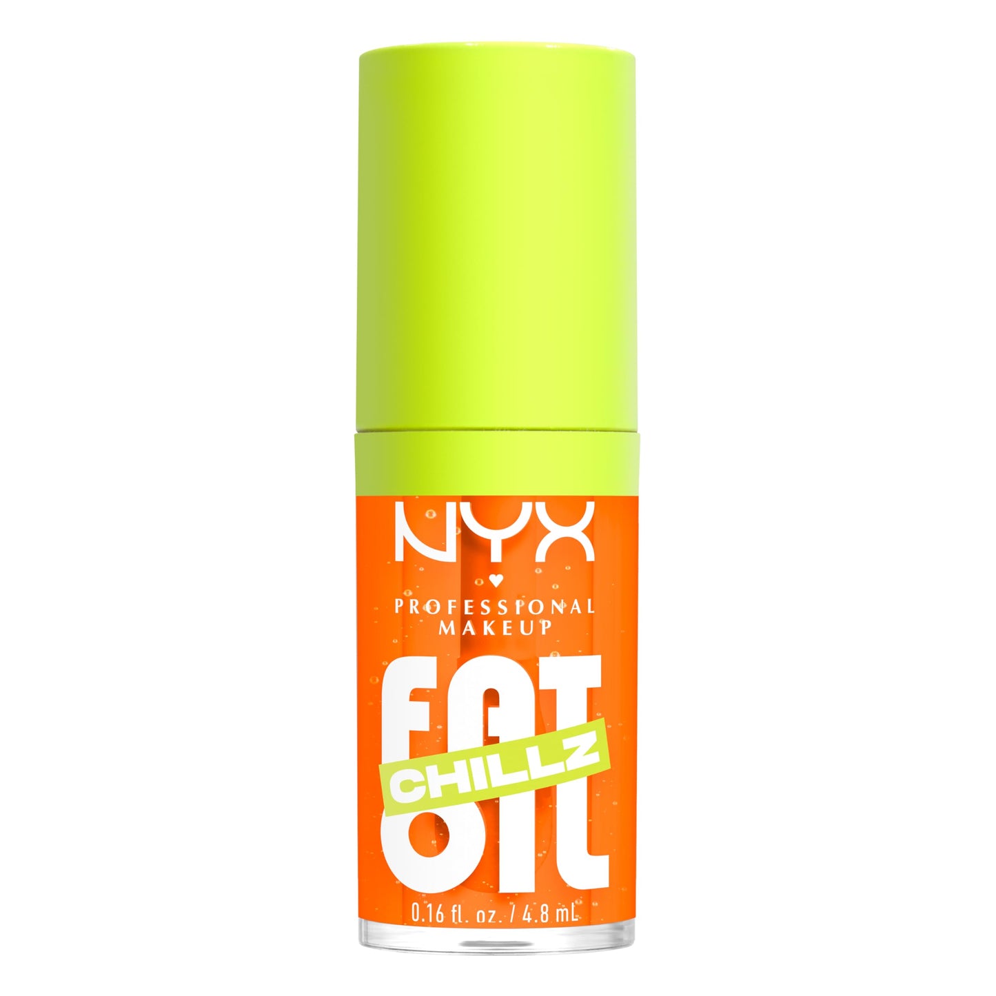 NYX PROFESSIONAL MAKEUP Fat Oil Chillz, Moisturizing, Shiny and Vegan Tinted Lip Gloss - Citrus Chiller (Sheer Orange) Beauty & Personal Care NYX PROFESSIONAL MAKEUP