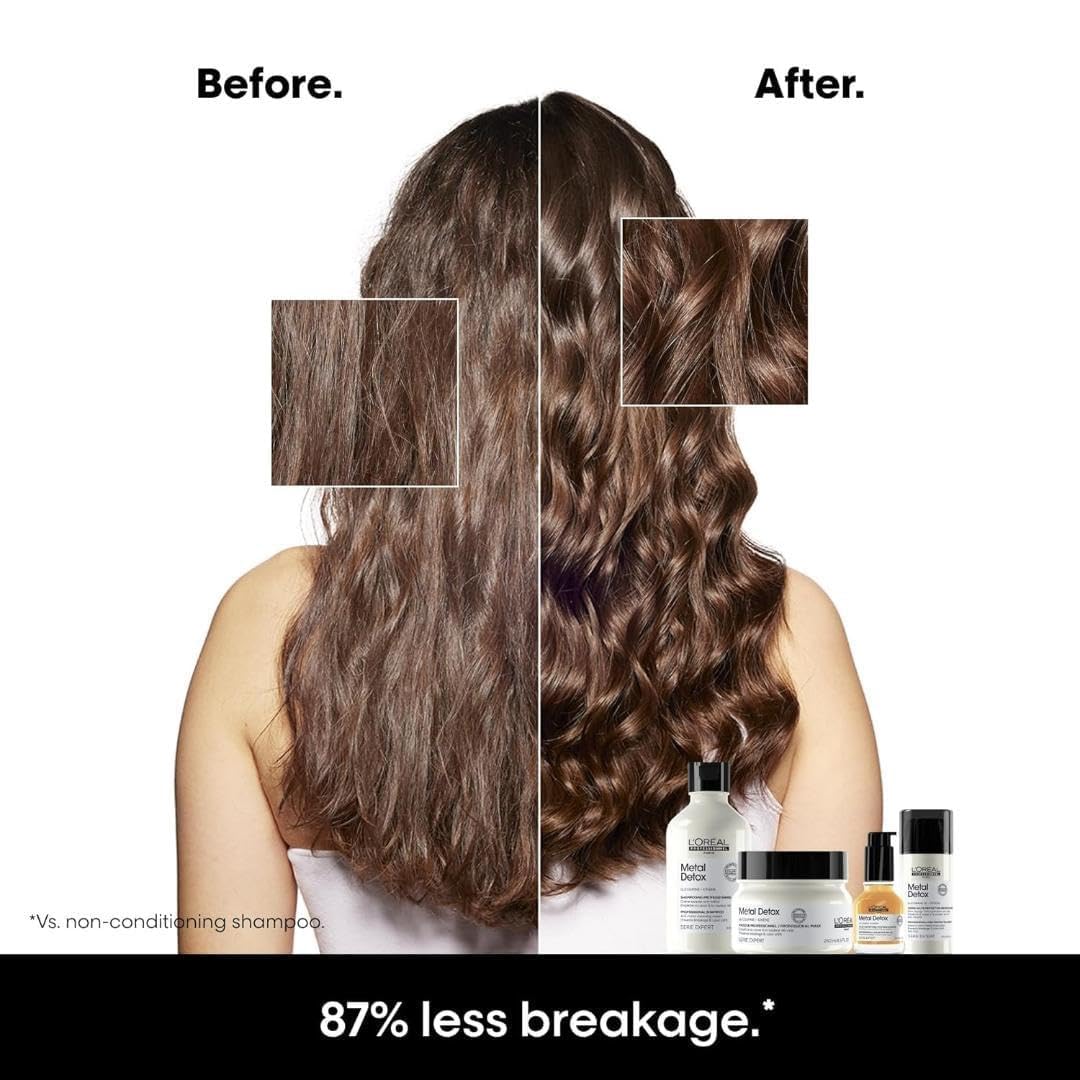 L'Oréal Professionnel Paris Metal Detox Shampoo - Sulfate-Free Anti-Breakage Shampoo For Damaged Hair, Detoxifies, Prevents Damage & Prolongs Hair Beauty & Personal Care L'Oréal Professionnel Paris