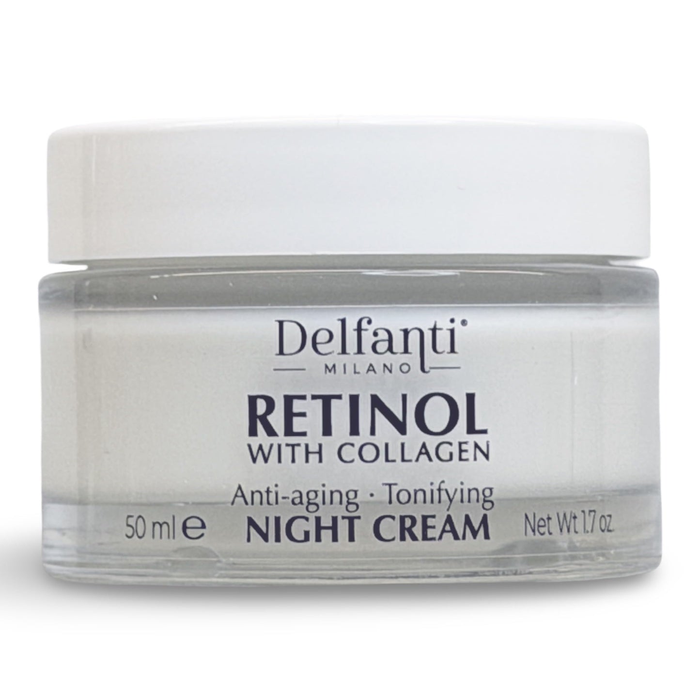 Delfanti-Milano • RETINOL with COLLAGEN • Anti-aging • Tonifying Night Cream • Face & Neck Moisturizer • Made in Italy • 1.7 oz Beauty & Personal Care Delfanti-Milano