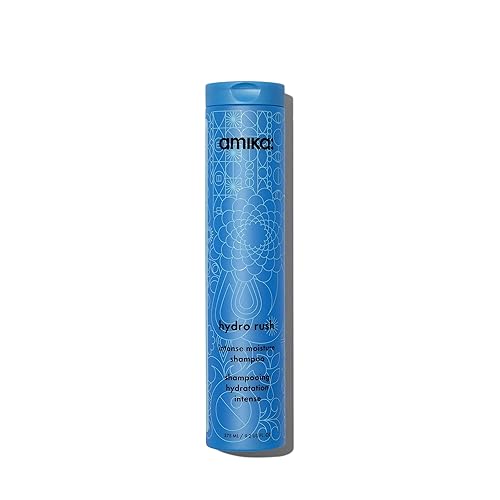 amika hydro rush intense moisture shampoo with hyaluronic acid, 275ml | for dry, textured, or coarse hair types 2a-4c, long-lasting hydration Beauty & Personal Care Amika