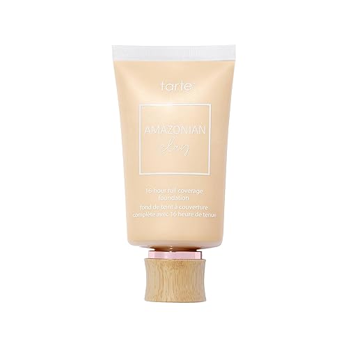 tarte Amazonian clay 16-hour Full Size coverage foundation - Matte Finish Foundation, Vitamin E for Hydration & Smooth Looking Skin, Vegan Beauty & Personal Care tarte
