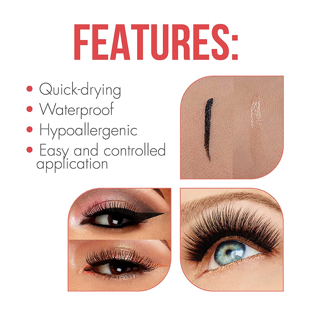 DUO 2-in-1 Brush-On Lash Glue Strip Lash Adhesive Dark Clear 0.18 oz