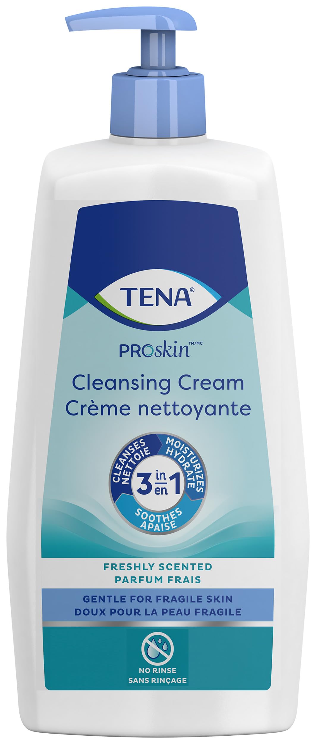 TENA ProSkin Cleansing Cream Cream Rinse-Free Body Wash Tube Mild Scent 16.9 oz. 64430 1 Ct Beauty & Personal Care TENA