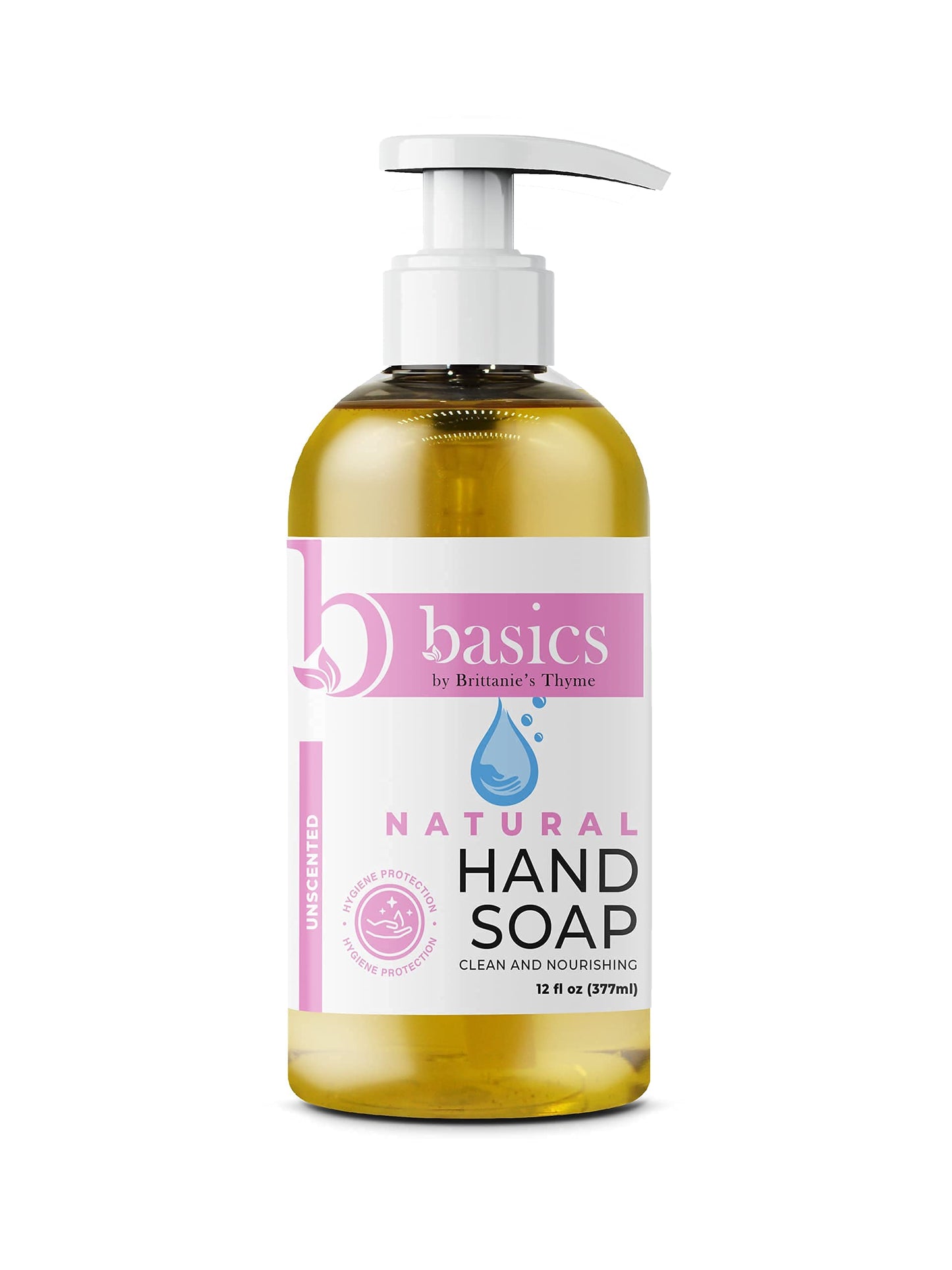 Brittanie's Thyme Basics Natural Olive Oil Hand Soap, Unscented - 12 fl oz, Pack of 3 - Cruelty Free, Vegan, No Synthetic Additives, No Sulfates Beauty & Personal Care Brittanie's Thyme
