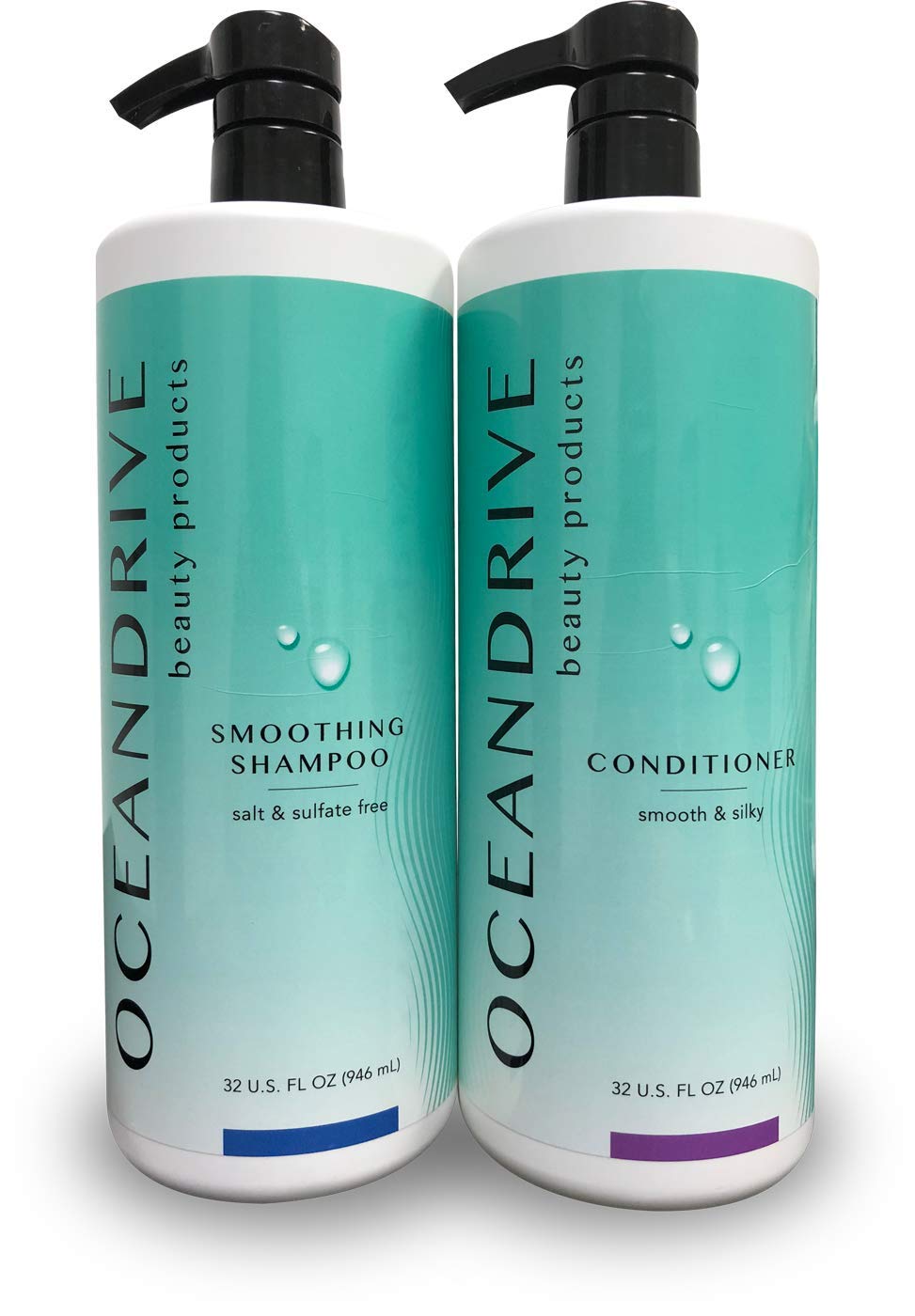 Set Shampoo Salt & Sulfate Free Ocean Drive & Conditioner Beauty & Personal Care Ocean Drive Beauty Products