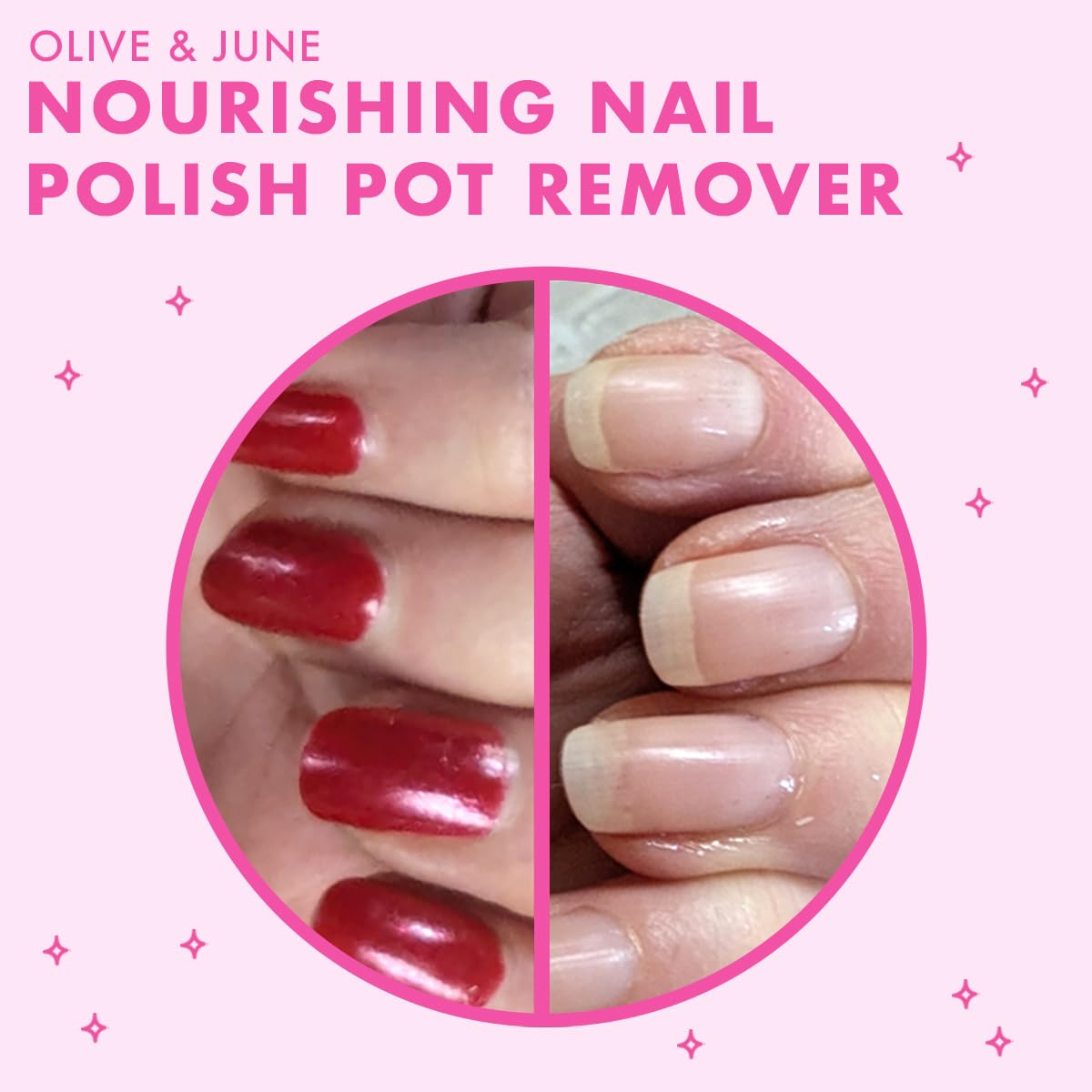 Olive & June Nourishing Remover Pot | Non Acetone | No-Mess Nail Polish Removal For Hands & Feet | Vitamin E & Chamomile | Acetone - Free Super Fast