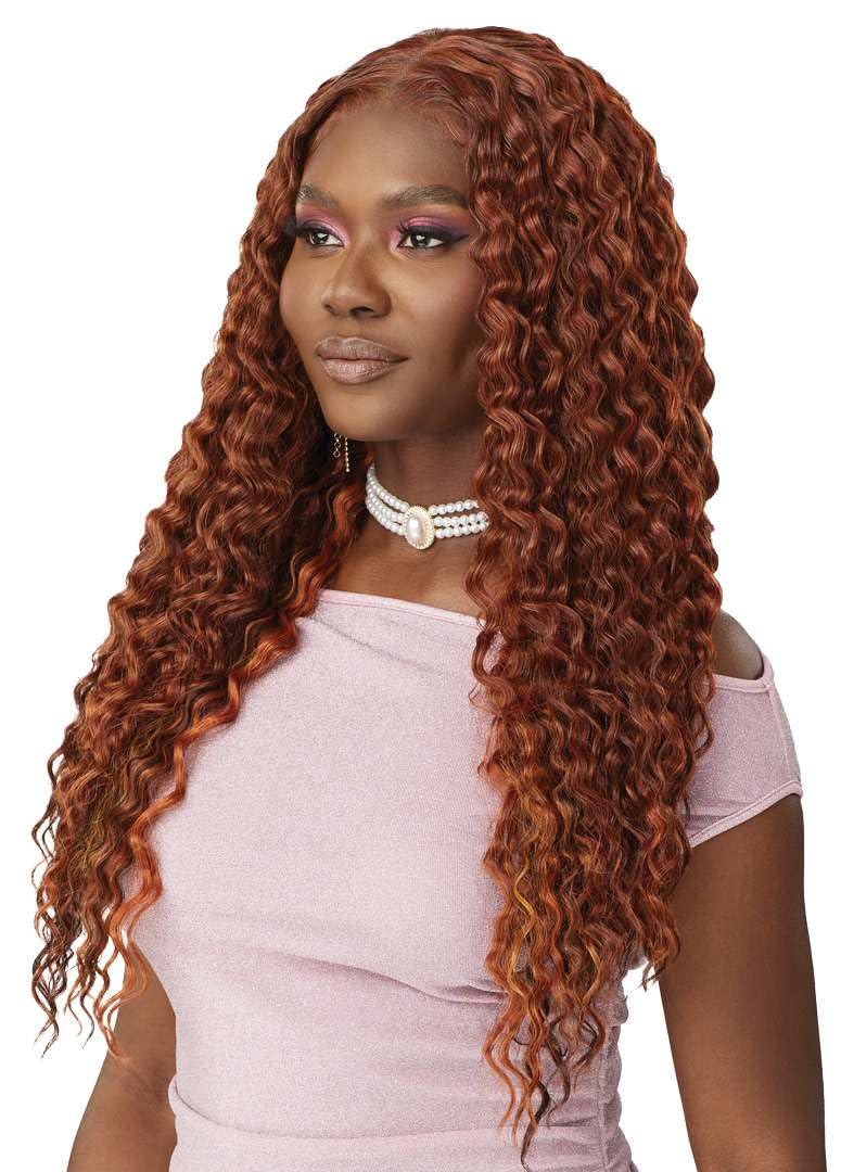 Outre Lace Front Wig - Perfect Hair Line 13X4 - Swoop Series - Swoop 3 (HAZELNUT HONEY)