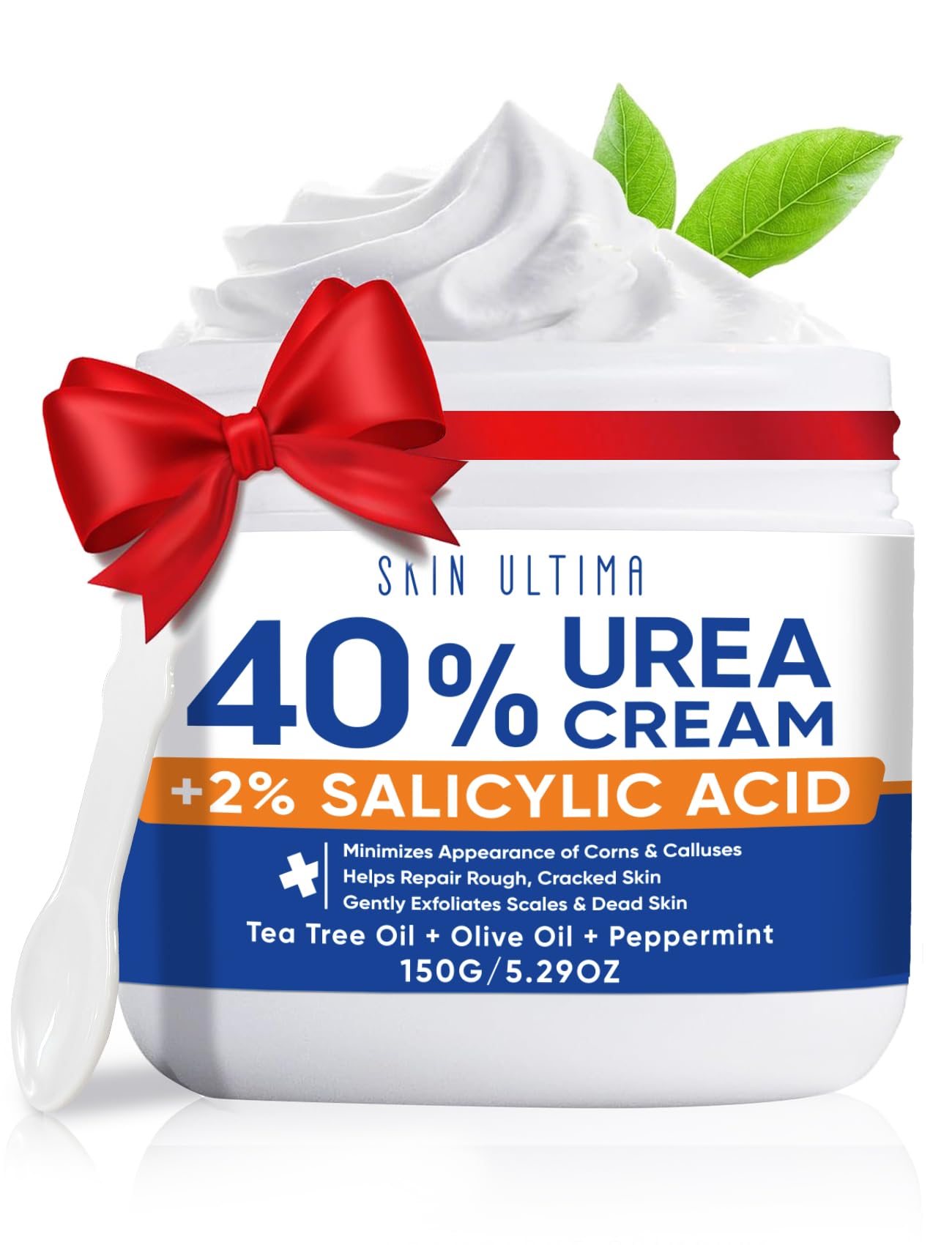 SKIN ULTIMA Urea Cream 40 Percent Plus 2% Salicylic Acid, 40% Urea Cream for Feet Maximum Strength, Foot Cream for Dry Cracked Feet, Heels, Knees Beauty and Personal Care SKIN ULTIMA