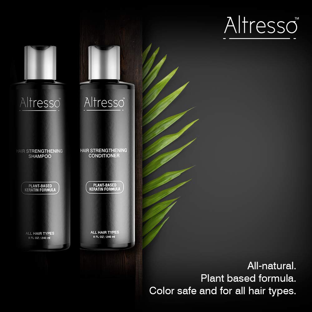 Altresso Hair Strengthening Shampoo & Conditioner Duo - All Natural Arginine-Infused Shampoo and Saw Palmetto-Infused Conditioner for Repairing Beauty & Personal Care Altresso