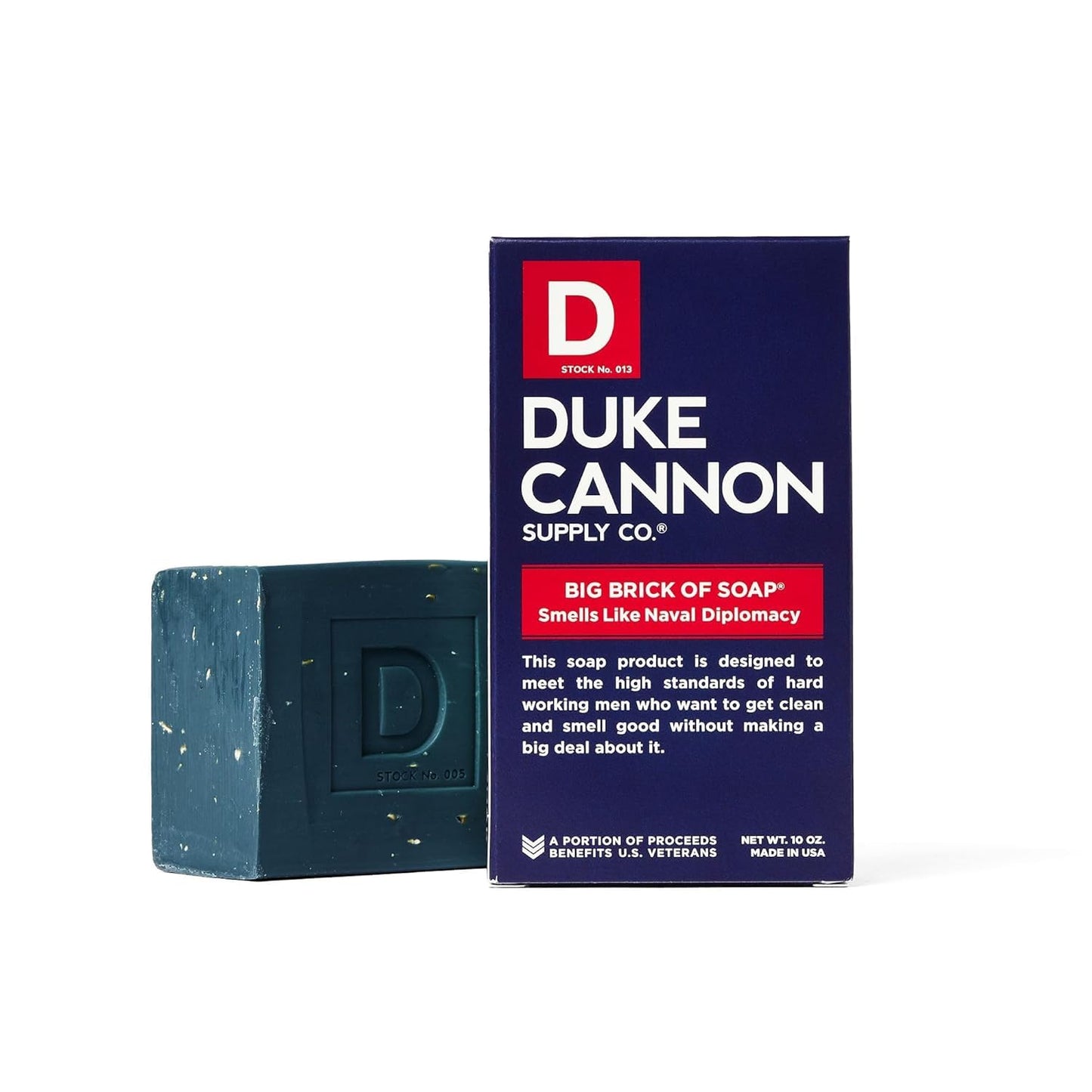 Duke Cannon Supply Co. Big Brick of Soap for Men - Naval Diplomacy, Refreshing Ocean Scent, Extra Large 10 oz Bars, 3-Pack Beauty & Personal Care Duke Cannon Supply Co.