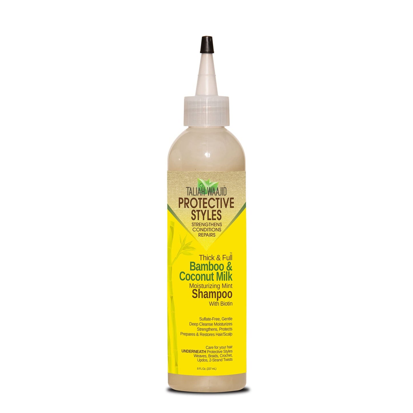 Taliah Waajid Protective Styles Thick and Full Shampoo (8oz) - Bamboo, Coconut Milk, Moisturizing Mint Beauty & Personal Care Taliah Waajid black earth products