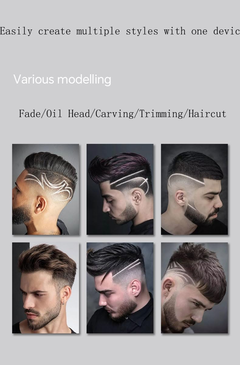 Professional Hair Clippers for Men, Cordless Barber kit for Cutting & Grooming Set for Haircut with LED Display, 3 Limit Combs,Fine Carving Beauty and Personal Care QDKVTNDJZ