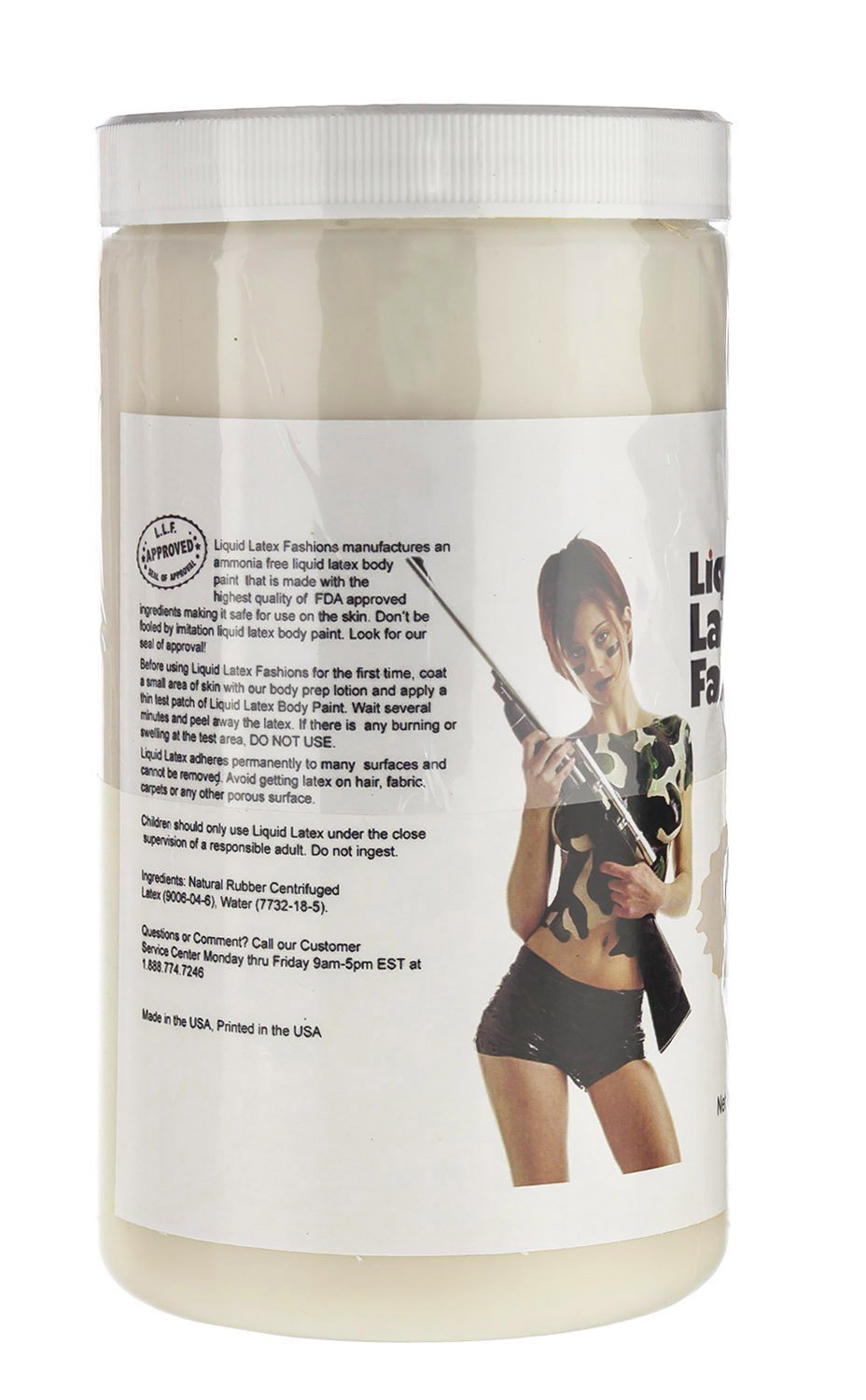 Flesh 32 Fl Oz - Liquid Latex Face and Body Paint, Ammonia Free No Odor, Arts and Crafts Paint for Halloween Zombie Cosplay Beauty & Personal Care Liquid Latex Fashions