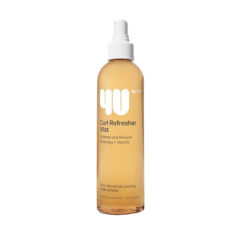 4U by Tia Curl Refresher Mist for Curly, Kinky, Coily 3A-4C Hair - Rosemary and Hemi 15, 8 fl oz Beauty & Personal Care 4U by Tia