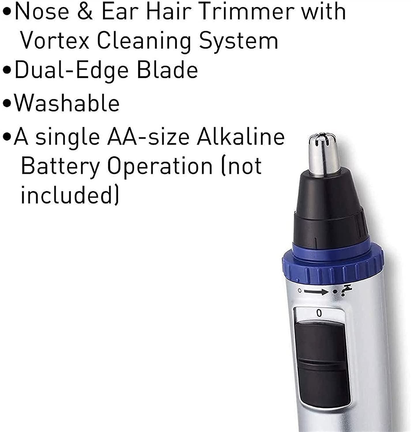 LEONYS Nose Hair Trimmer - Ear Facial Hair Removal Clipper for Men, Shaver, Water Resistant Dual Edge Blades Beauty and Personal Care LEONYS