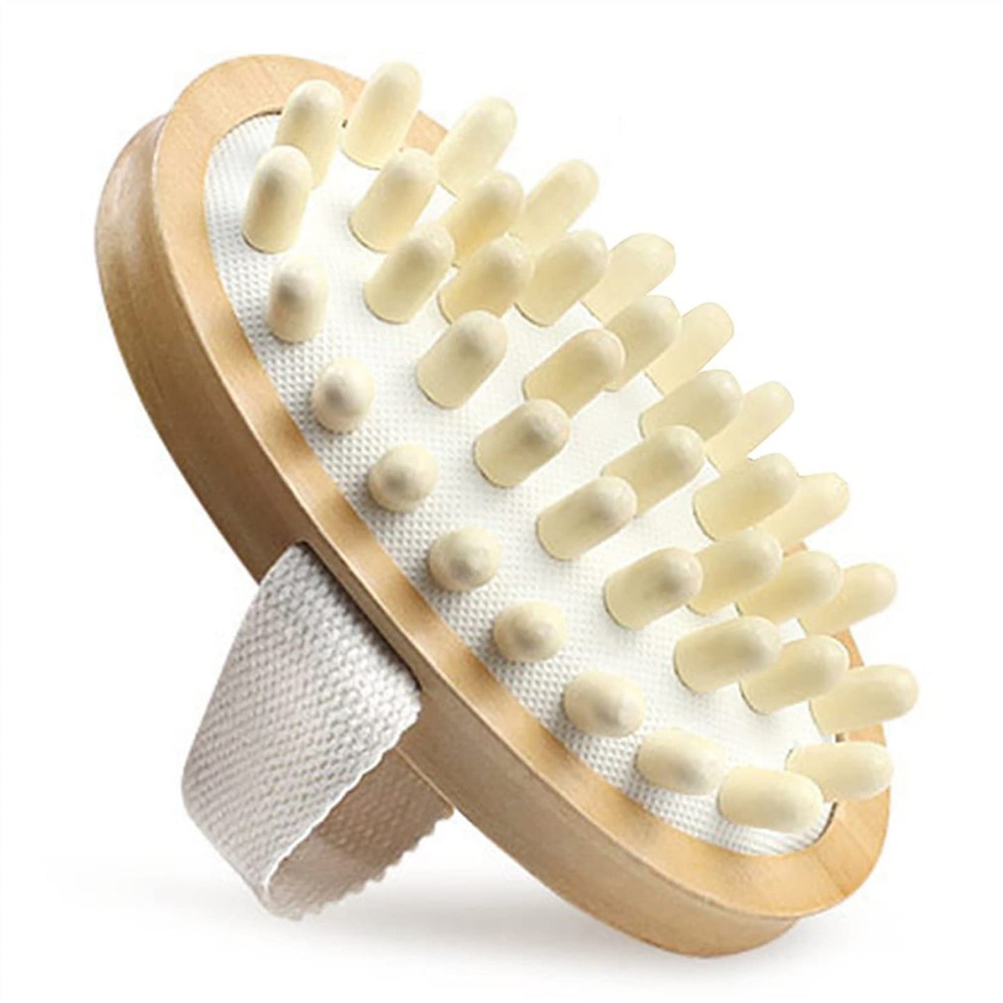 MOBYAT Body Anti Cellulite Brush Soothing Wooden Essential Oil Spa Air Cushion Massage Hair Comb Scalp Massage Brush Dead Skin Remover 1Pcs Beauty and Personal Care MObyat