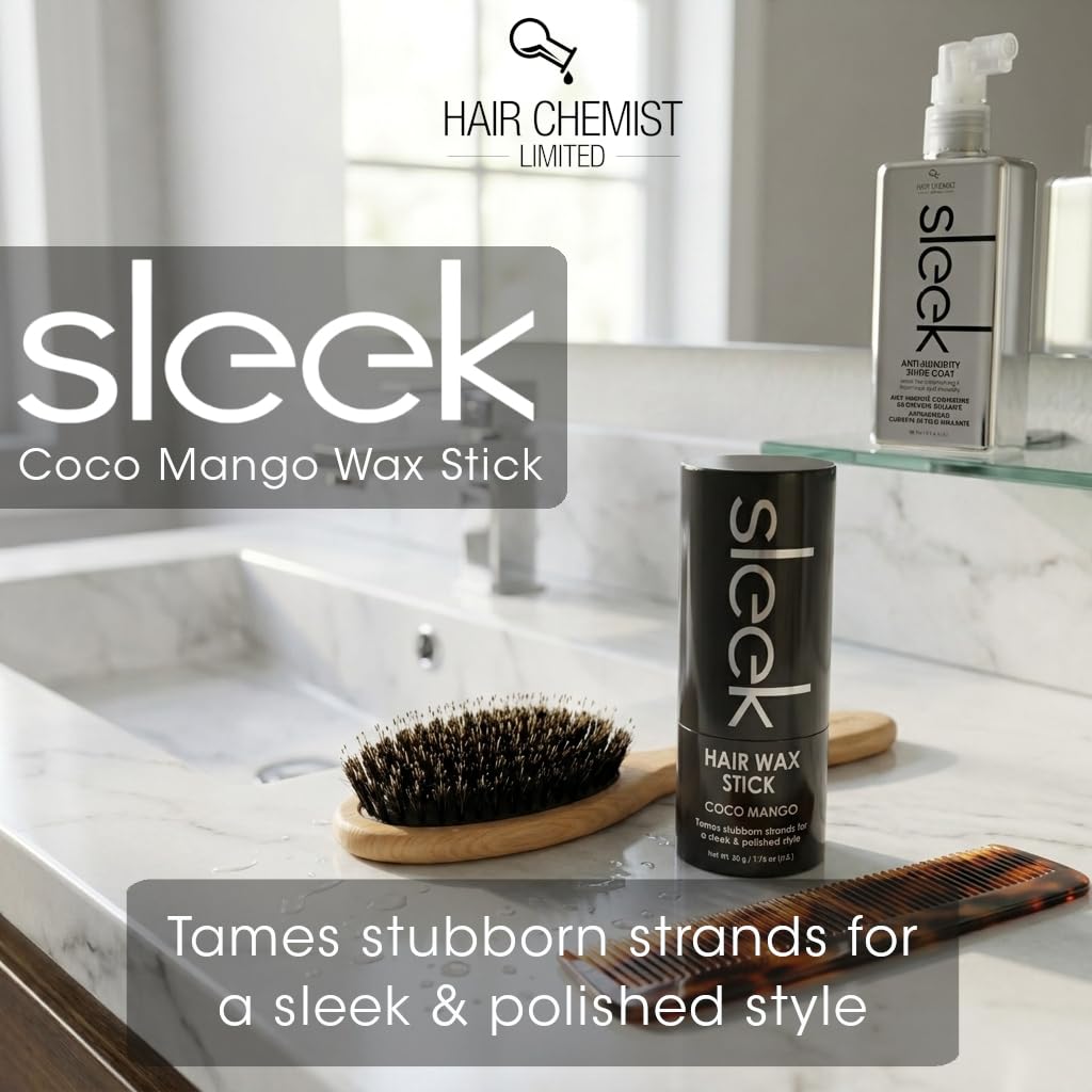Hair Chemist SLEEK Hair Wax Stick - Coco Mango | Flyaway Tamer & Edge Control | Smooth, Polished Finish | Travel?Friendly 1.76 oz