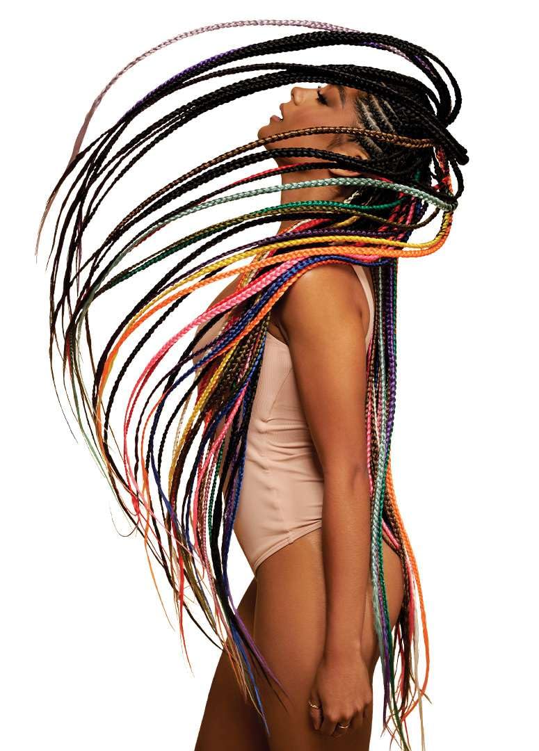 Outre X-Pression Braid - Pre Stretched Braid 52" 3X (5 Pack, OFF BLACK 1B) Beauty and Personal Care Outre