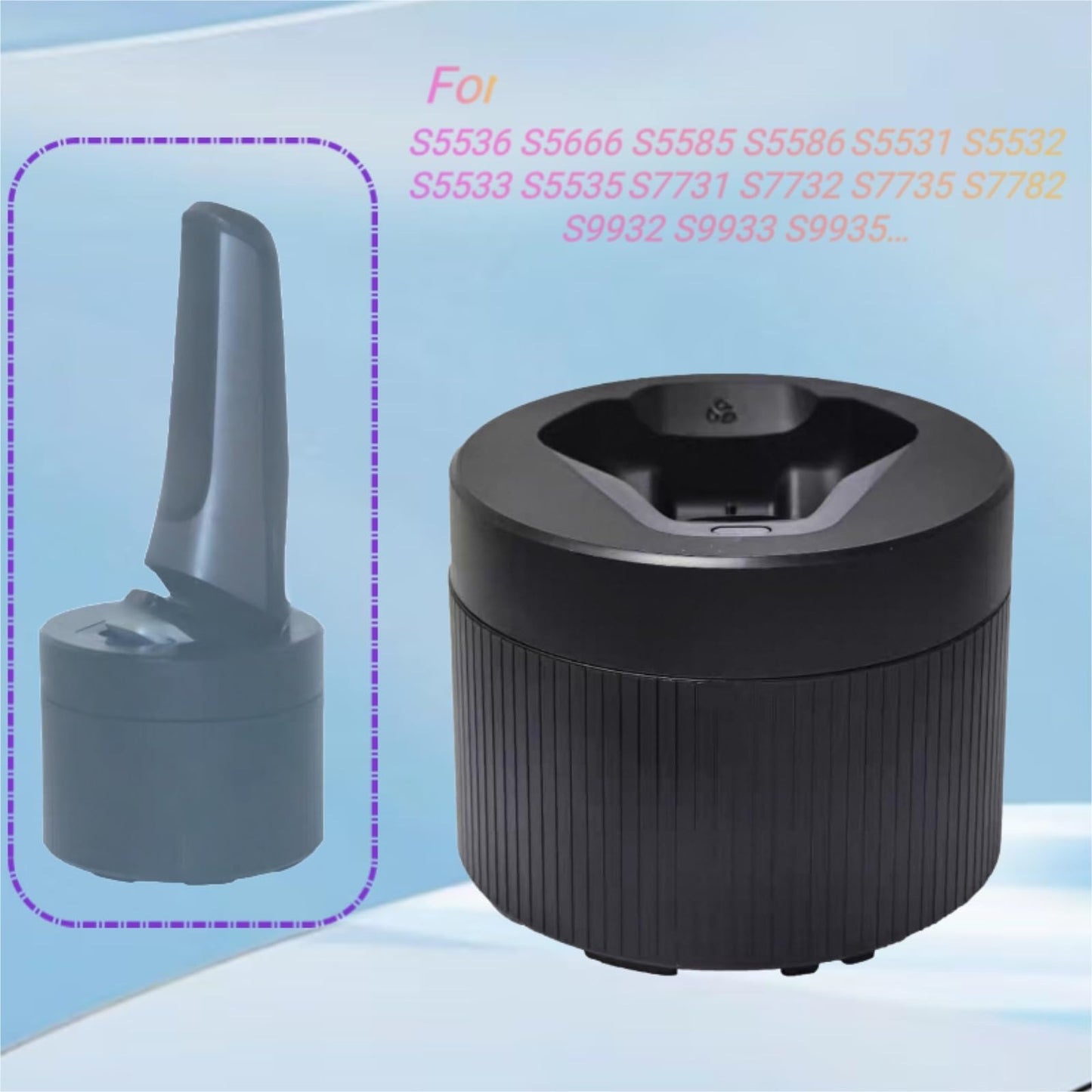 Shaver Accessory Cleaning Compartment - Compatible For Philips S5536 S5666 S5585 S5586 S5531 S5532 S5533 S5535 Beauty and Personal Care Orfdcnhlkc