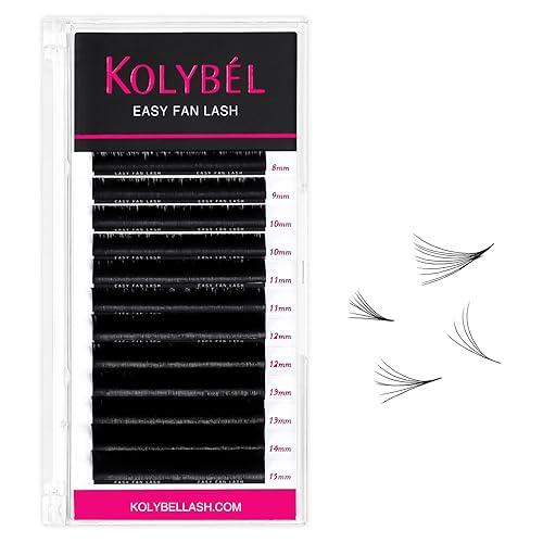 KOLYBEL Eyelash Extensions Easy Fan Lashes 0.07 Thickness DD Curl 11mm Single Length Auto Blooming Lash Extension Volume Lashes Lasting Self Fanning Beauty & Personal Care Kolybel