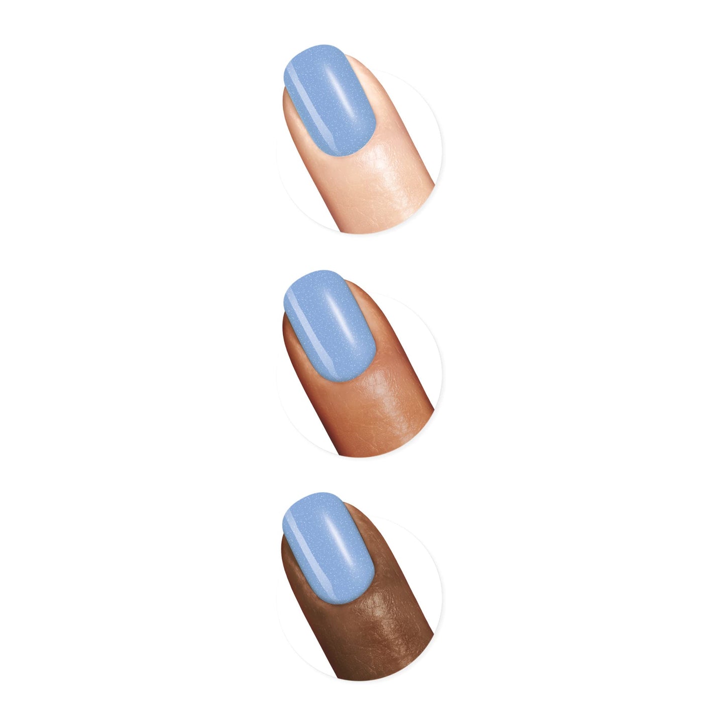 Sally Hansen Good. Kind. Pure. Nail Polish | Plant-Based, Vegan, 16-Free Formula | Opaque, Shiny | 370 Crystal Blue | Light Sky Blue Nail Color Beauty & Personal Care Sally Hansen