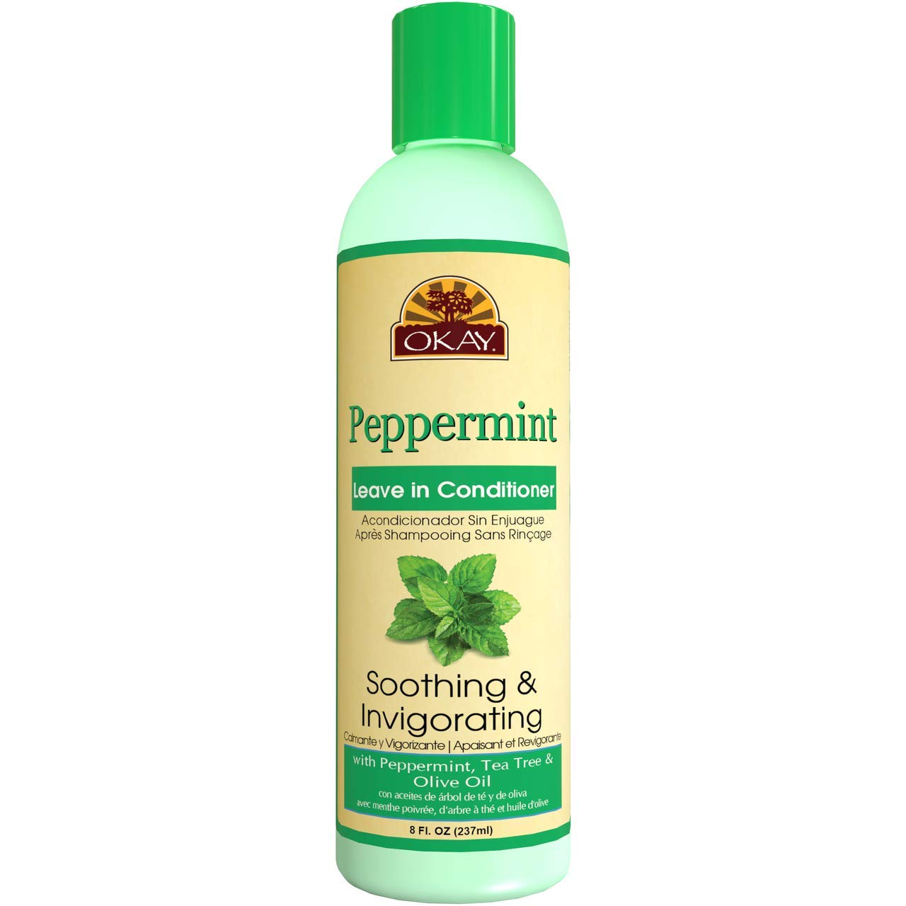 OKAY Peppermint Soothing & Invigorating Leave-in Conditioner, 8 Ounce Beauty & Personal Care OKAY