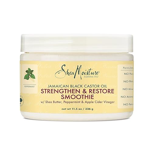SheaMoisture Jamaican Black Castor Oil Strengthen & Restore Smoothie Cream for Unisex, 11.5 Ounce (Pack of 1) Beauty & Personal Care SheaMoisture