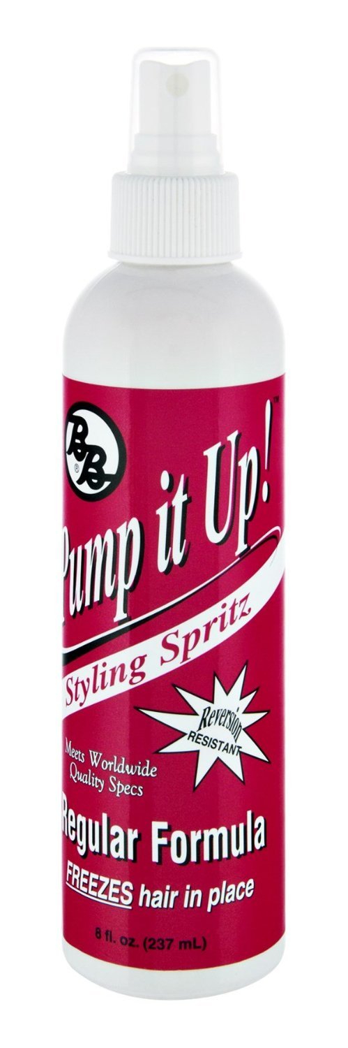 Bronner Brothers Pump It Up Spritz Regular Hold, 8 oz (Pack of 12) Beauty & Personal Care Bronner Bros