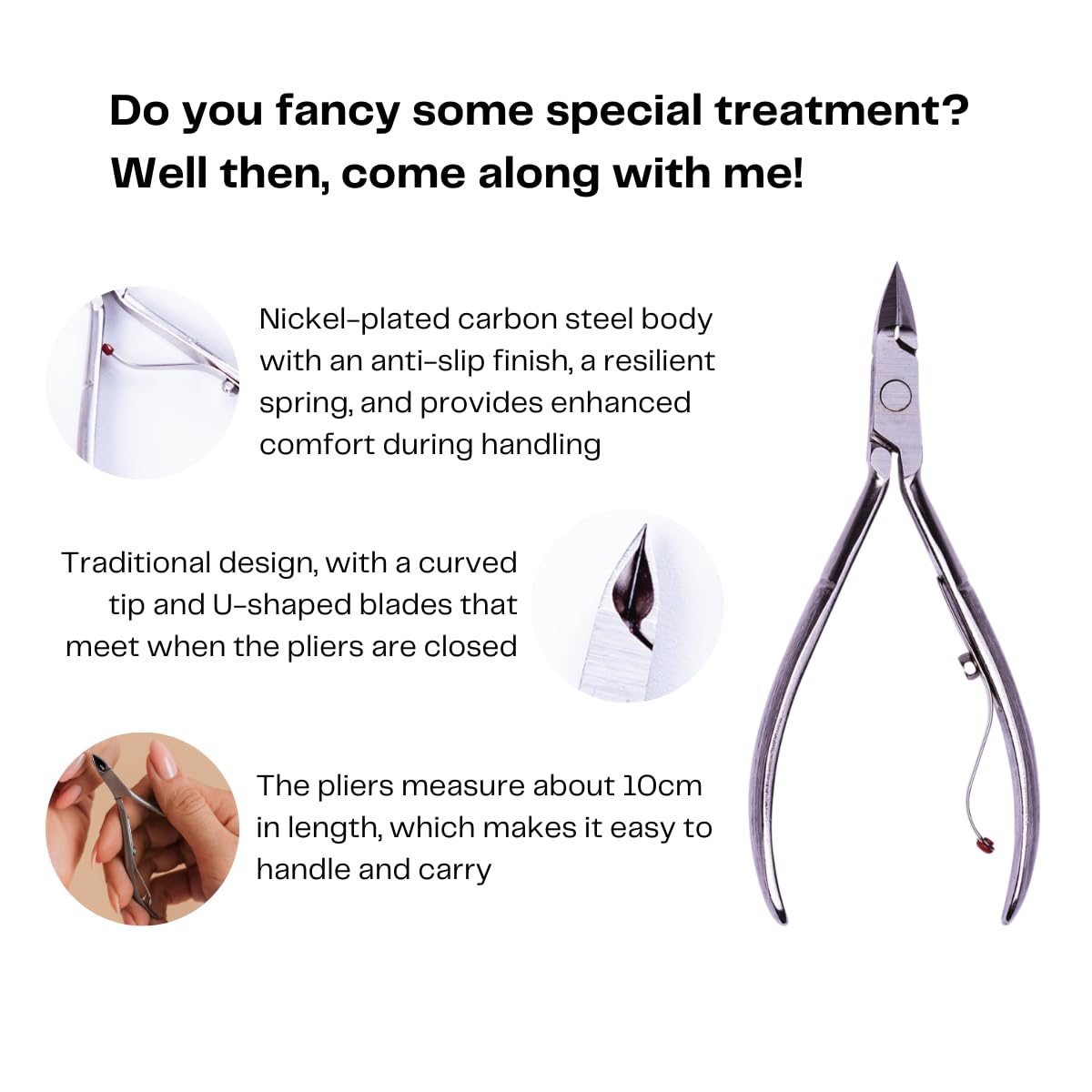 Cuticle Nipper Super Sharp - MUNDIAL 522-AP - Cuticle Trimmer for Manicure Kit and Pedicure Tools, Carbon Steel Handlee with Durable Spring. Tip Guard Beauty & Personal Care Mundial