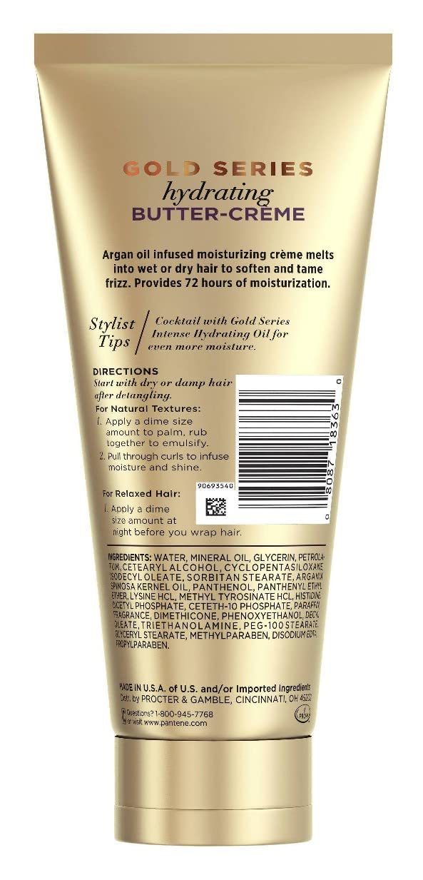 Pantene Gold Series Butter- Creme Hydrating 6.8 Ounce Tube (Pack of 2) Beauty & Personal Care Pantene