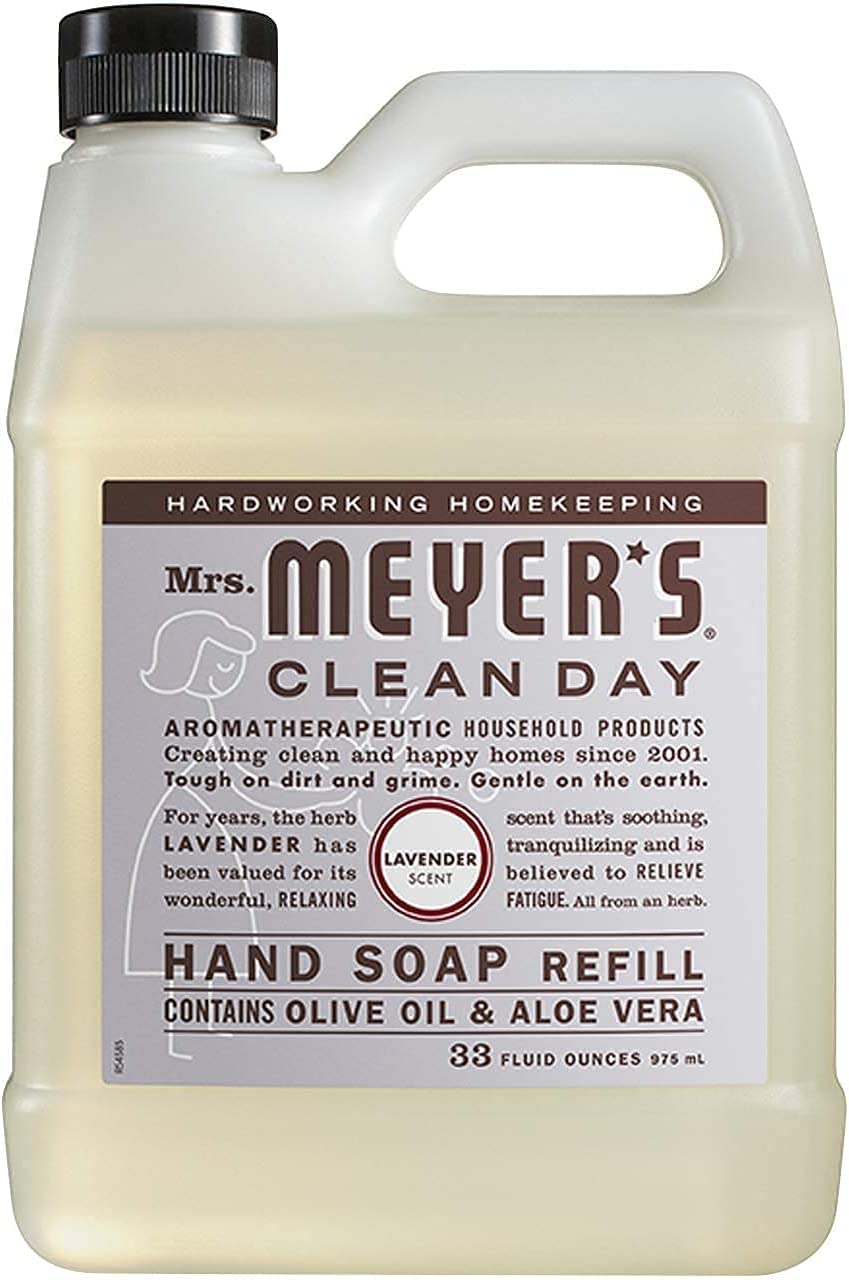 Mrs. MEYER'S CLEAN DAY Liquid Hand Soap Refill Scent Variety Pack (Lemon Verbena + Lavender + Basil) Beauty & Personal Care Mrs. MEYER'S