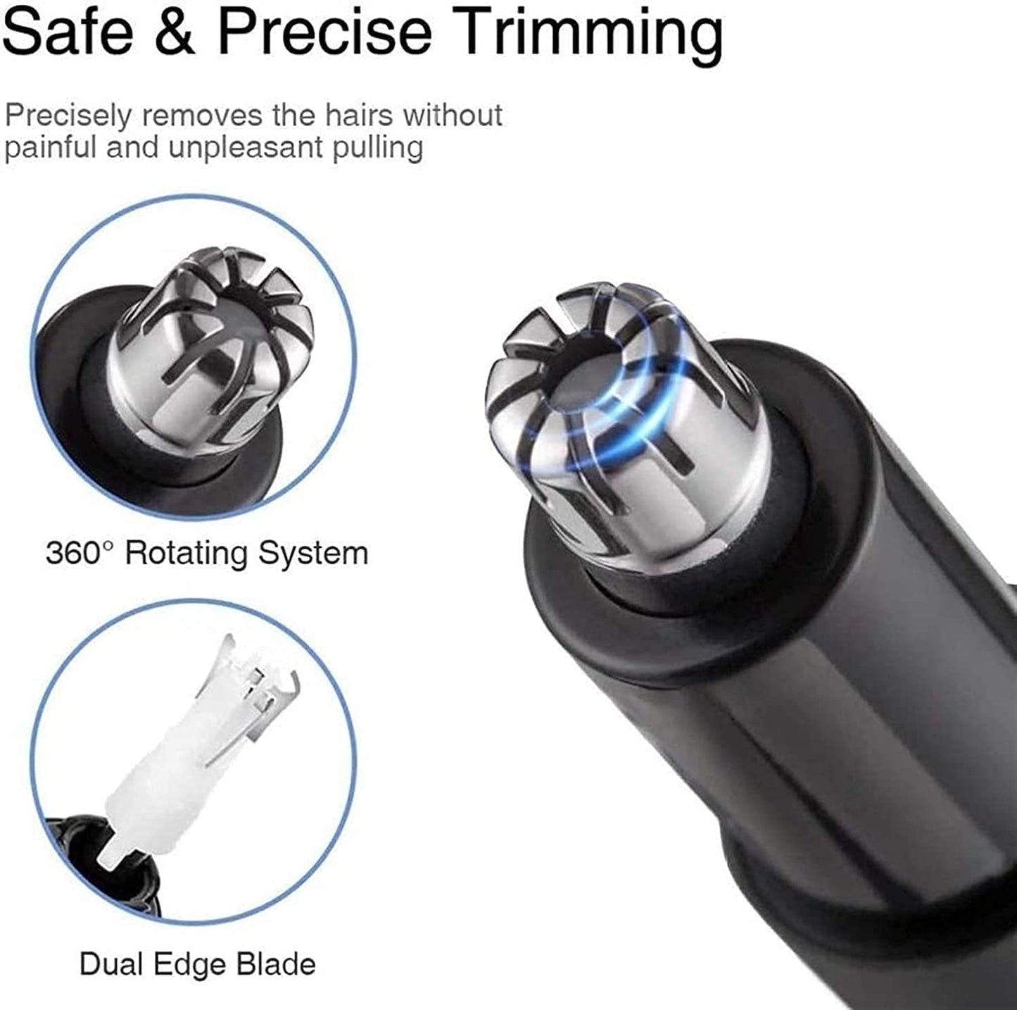 LEONYS Nose and Ear Hair Trimmer - Wet/Dry, Easy to Clean Beauty and Personal Care LEONYS