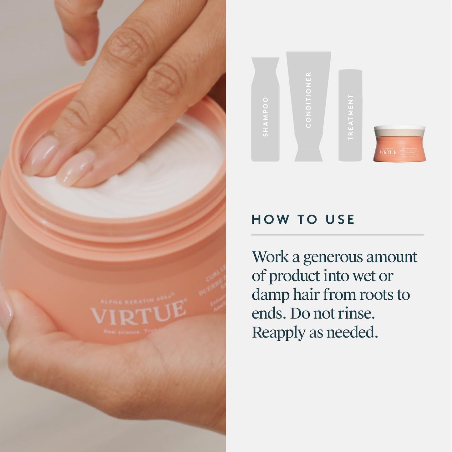 VIRTUE Curl Leave-In Butter Hair Treatment Beauty & Personal Care VIRTUE