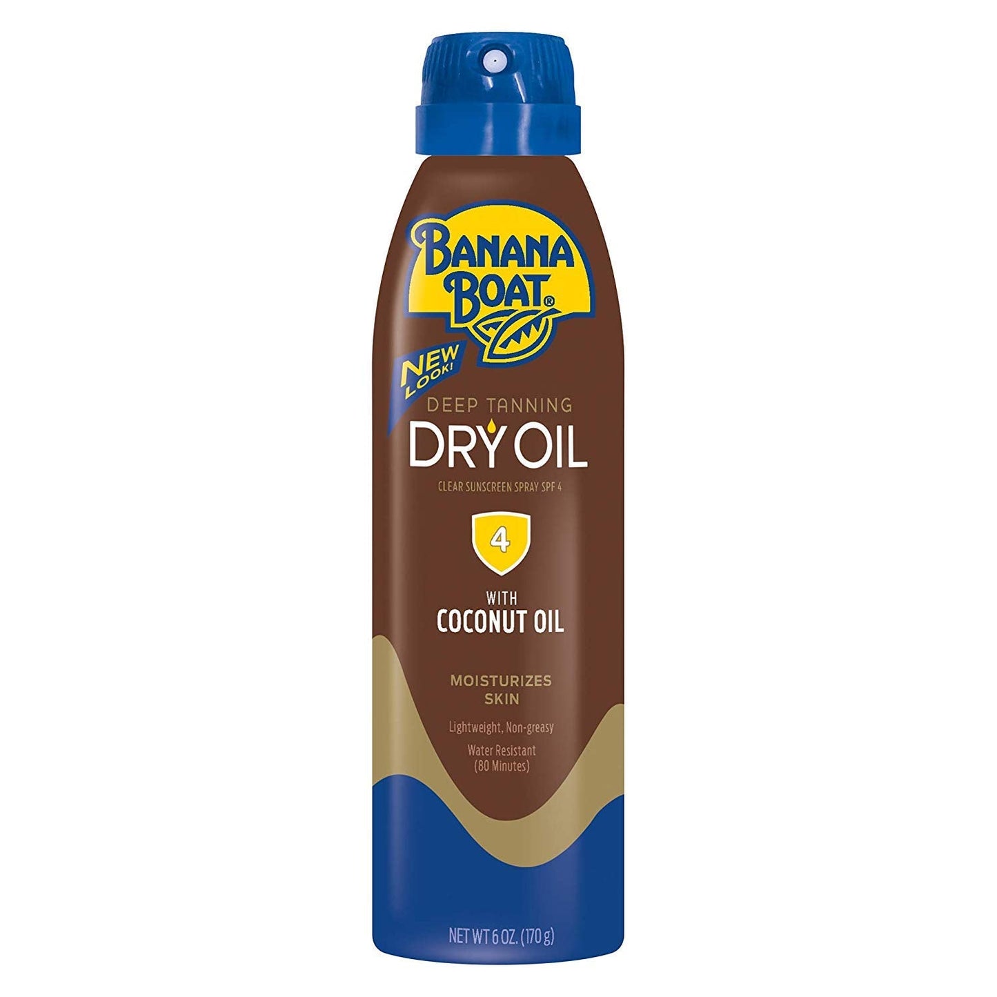 Banana Boat UltraMist Deep Tanning Dry Oil Continuous Clear Spray SPF 4 Sunscreen, 6 oz Beauty & Personal Care Banana Boat