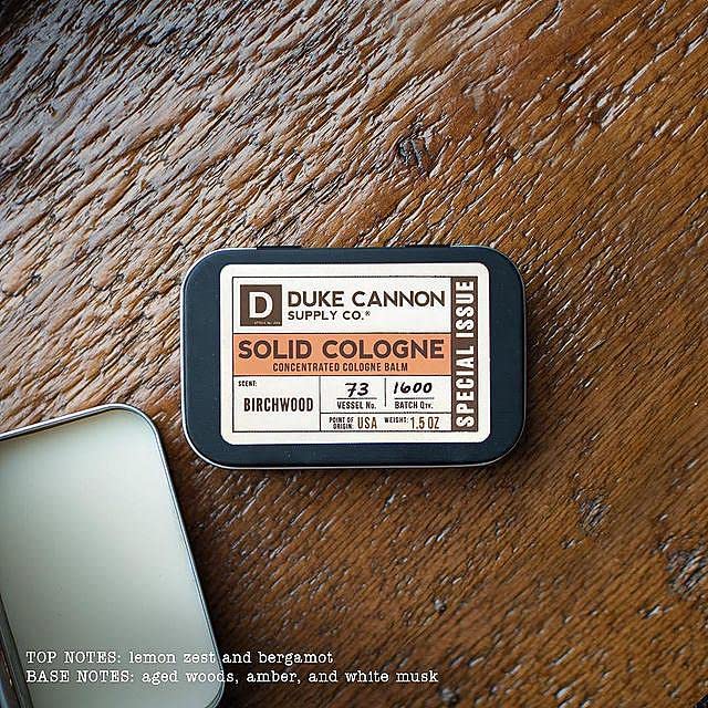 Duke Cannon Supply Co. Solid Cologne - Men's Concentrated Balm, 1.5 oz. (Birchwood) Beauty & Personal Care Duke Cannon Supply Co.