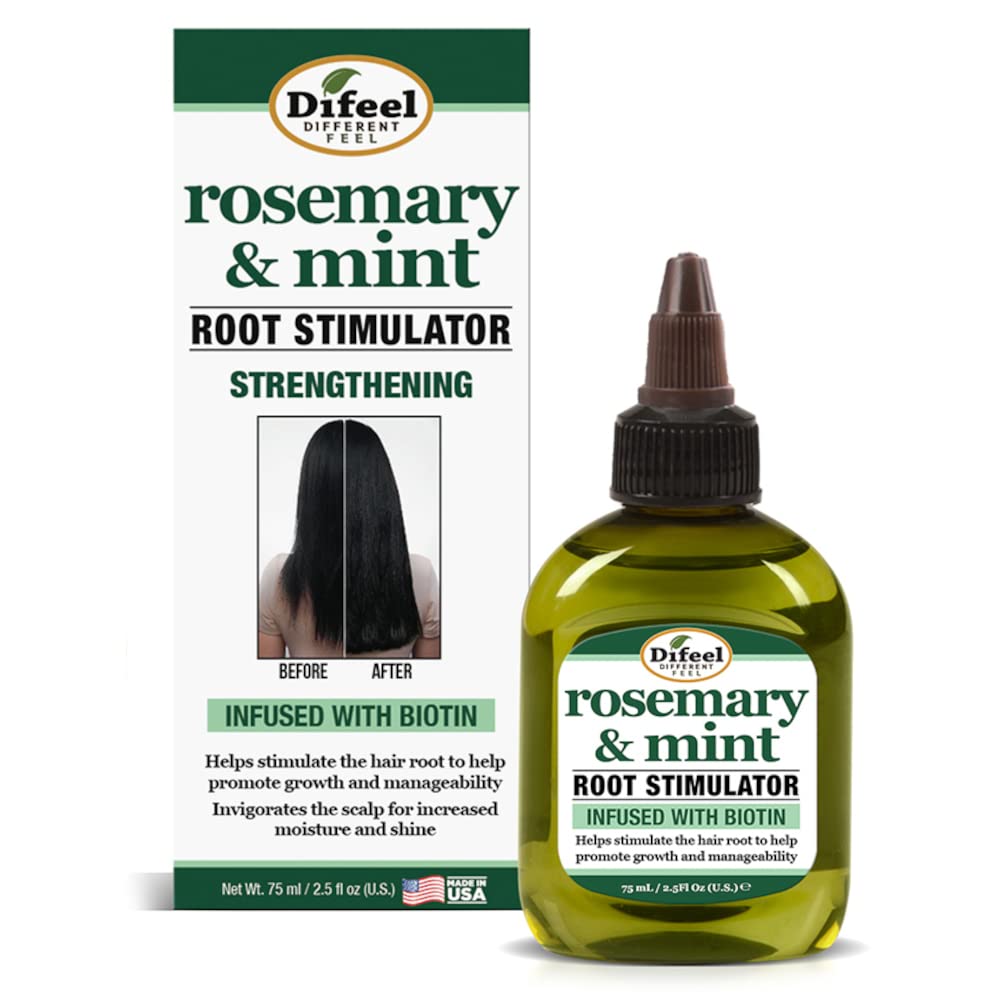 Difeel Rosemary and Mint Oil Root Stimulator with Biotin 2.5 oz. - Hair Growth Scalp Treatment