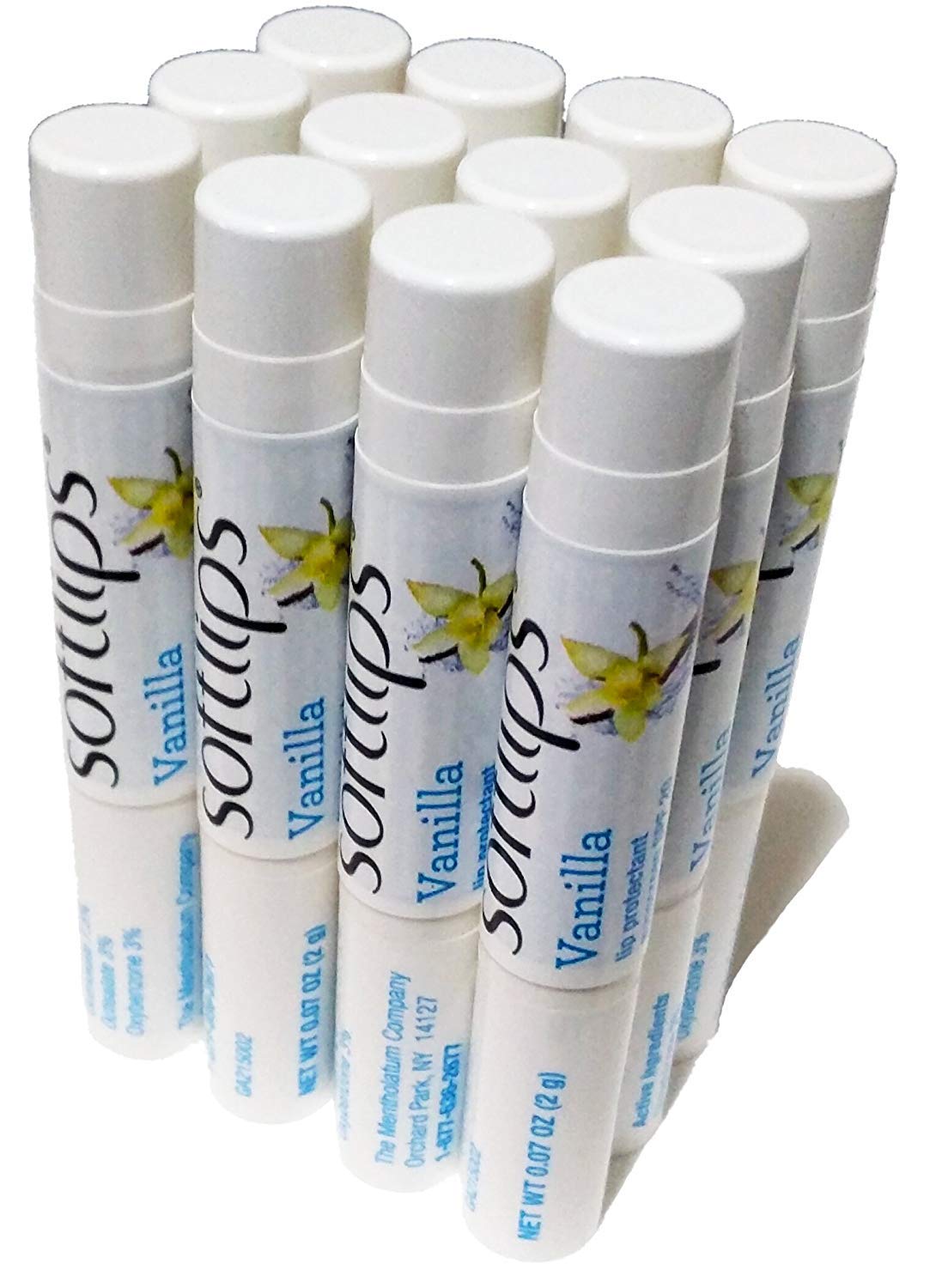 Softlips Lip Balm Protectant SPF 20, Vanilla (Pack of 12 Sticks) Beauty & Personal Care SoftLips