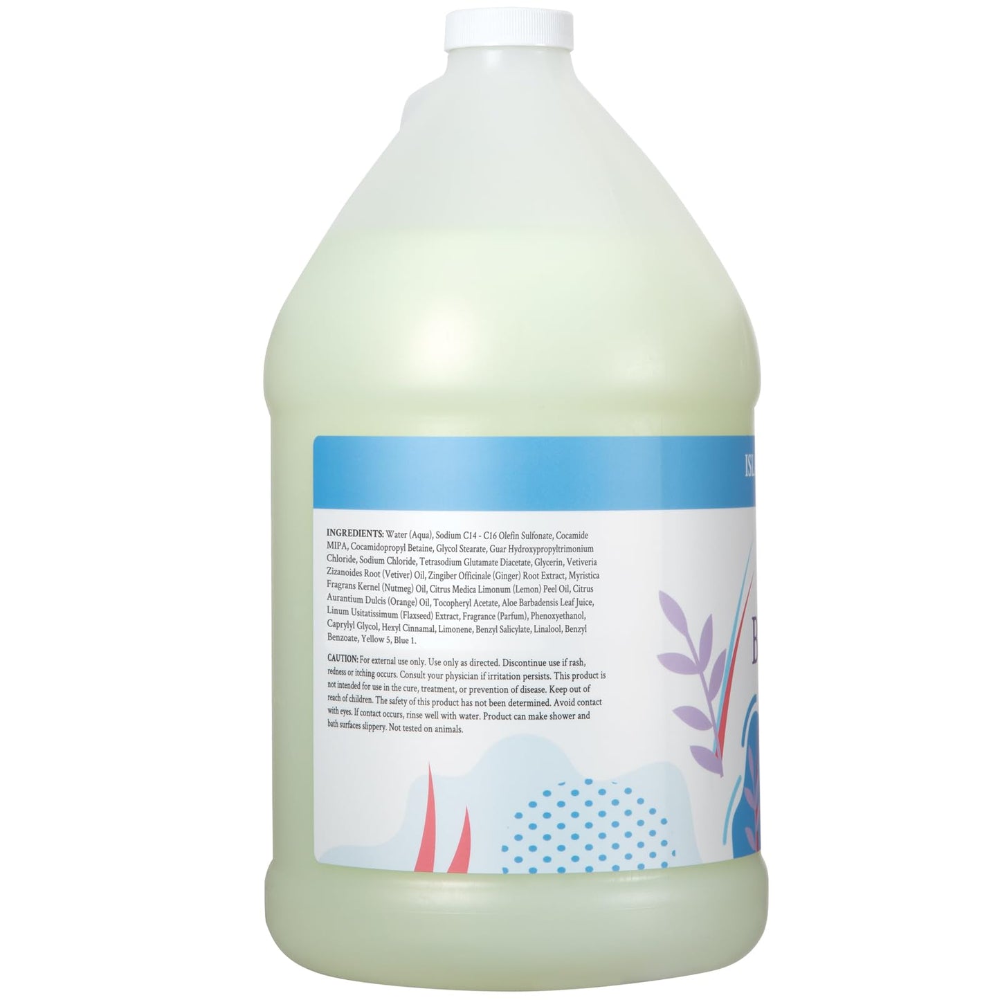 Ginger Lily Farms Botanicals Nourishing Body Wash, Island Tranquility, 100% Vegan & Cruelty-Free, Green Tea Lemongrass Scent, 1 Gallon Refill (Pack Beauty & Personal Care Ginger Lily Farms