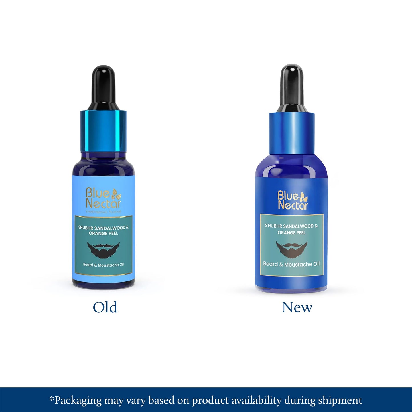 Blue Nectar Beard Oil for Men, Natural Moustache and Beard Growth Oil and Beard Softener for softer, helps in dandruff contains Sandalwood & Orange Beauty and Personal Care Blue Nectar
