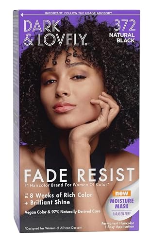 SoftSheen-Carson Dark and Lovely Fade Resist Rich Conditioning Hair Color, Permanent Hair Color, Up To 100% Gray Coverage, Brilliant Shine with Argan Beauty & Personal Care SoftSheen