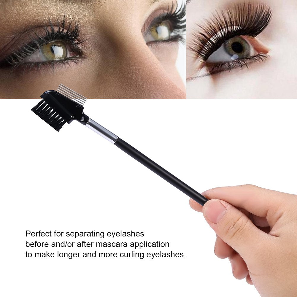 Eyebrow Brush, Stainless Steel Eyebrow Eyelash Comb Brush Eyelash Extension Cosmetic Makeup Tool Eyebrow Eyelash for Women, Portable Eye Brow Lash Beauty & Personal Care Estink