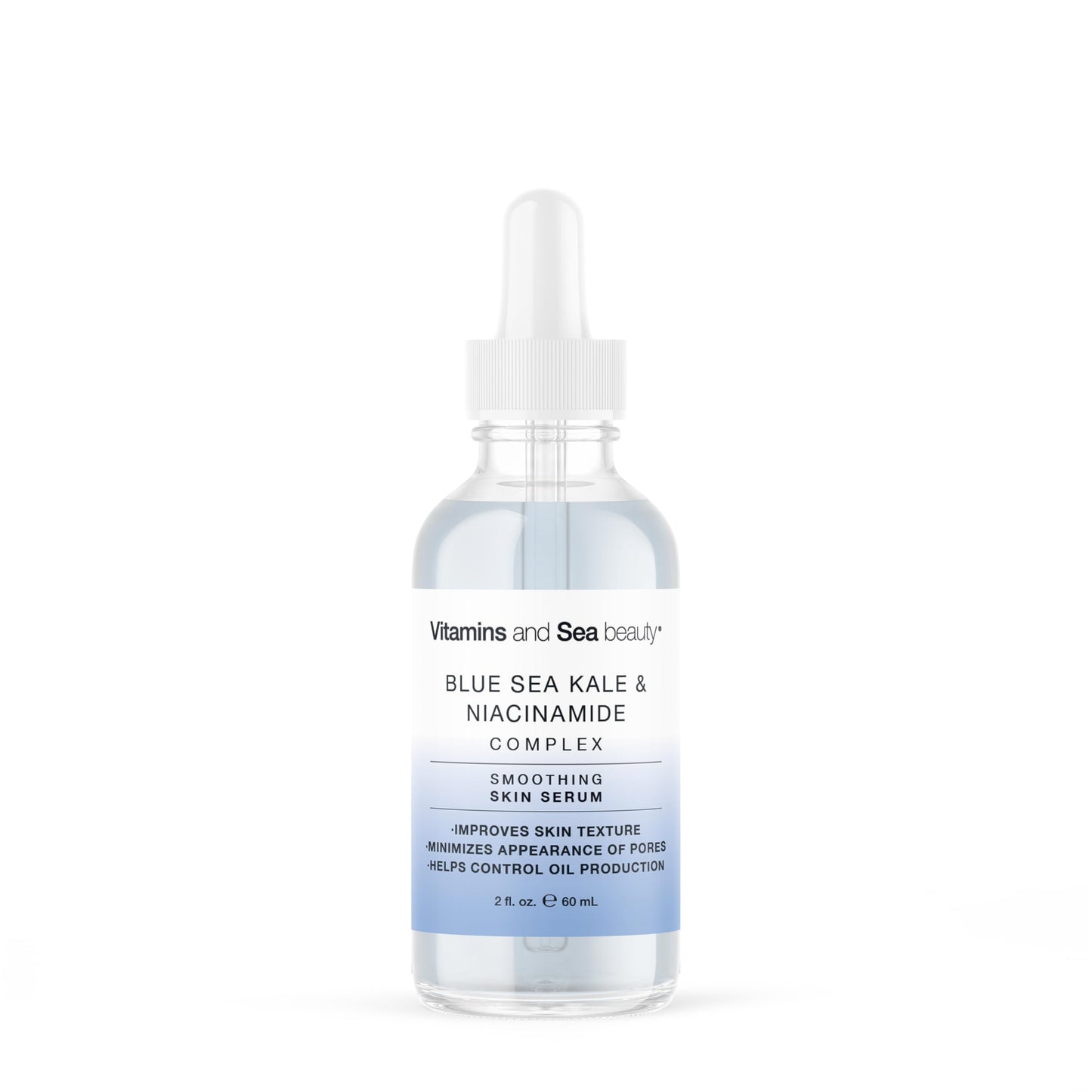 Vitamins and Sea Beauty Blue Sea Kale and Niacinamide Serum for Face, Anti-Aging Firming, Smoothing Face Serum for Minimizing Pores, Oil Control, 2 Fl Beauty & Personal Care VITAMINS AND SEA BEAUTY