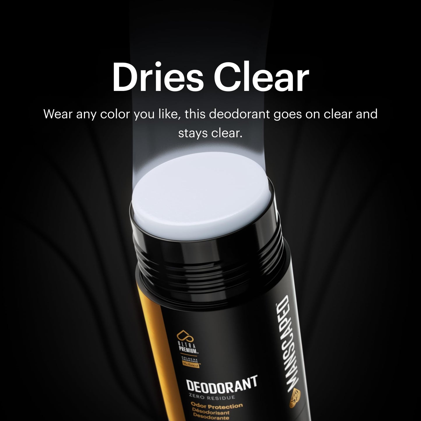 MANSCAPED® UltraPremium Deodorant, Aluminum-Free Clear Formula, Soft and Comfortable with Cologne-Quality Fragrance for Under Arm Odor Protection Beauty and Personal Care MANSCAPED