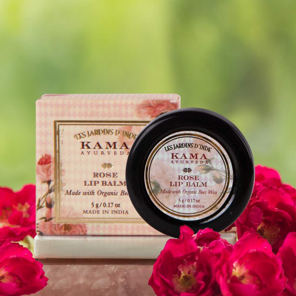 Kama Ayurveda Rose Lip Balm, 5g Beauty and Personal Care KAMA AYURVEDA