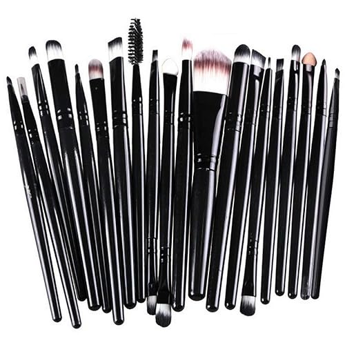 Makeup Brushes ZHIYE Make up Brush Set 20 PCs Professional Face Eyeliner for Foundation Blush Concealer Eyeshadow with Travel Black Beauty & Personal Care ZHIYE