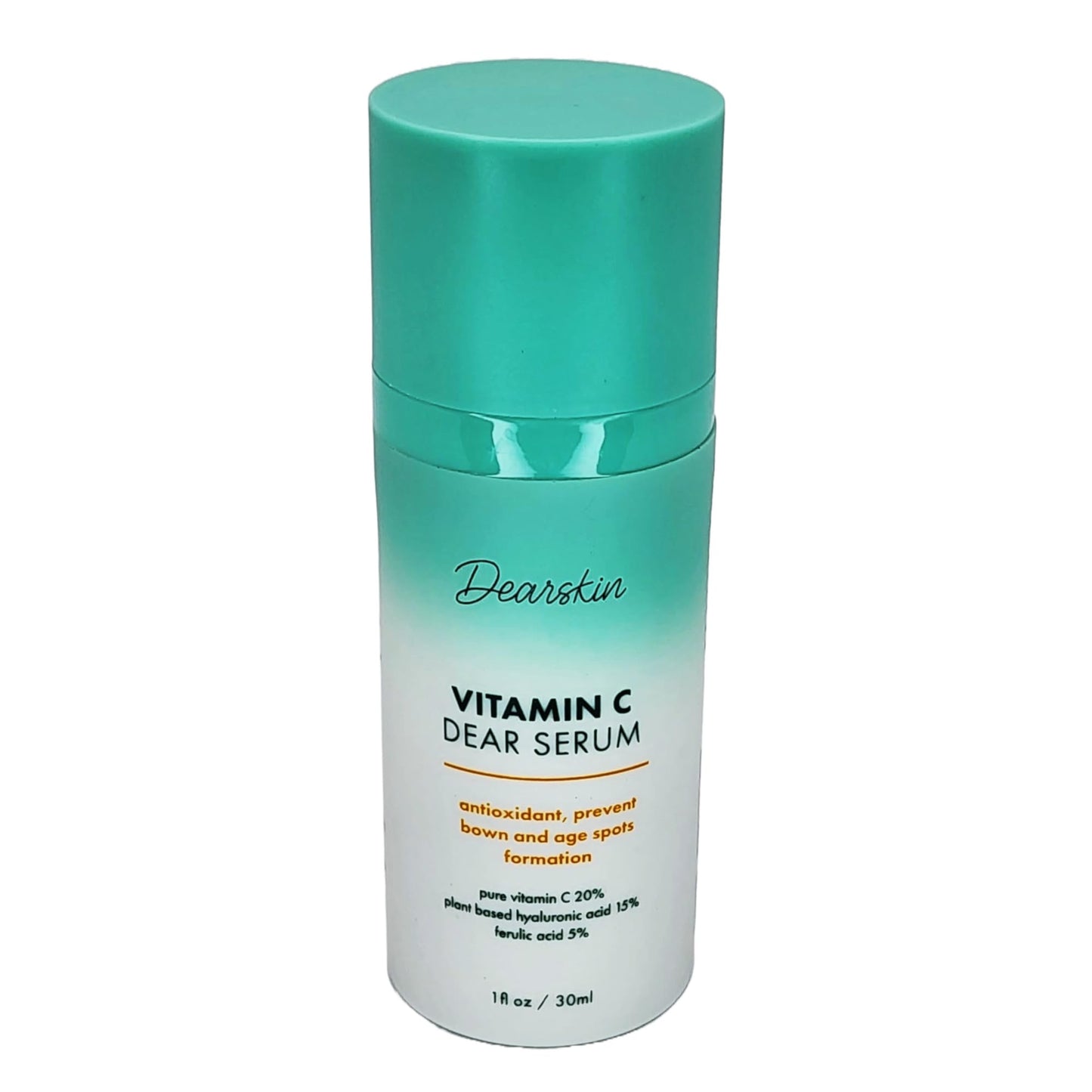 2 PACK Vitamin C Serum 20% - PURE L-ASCORBIC ACID, Ferulic Acid, Hyaluronic Acid Botanic, Vitamin E Organic Cruelty Free for Face and Neck Best Beauty & Personal Care Dearskin