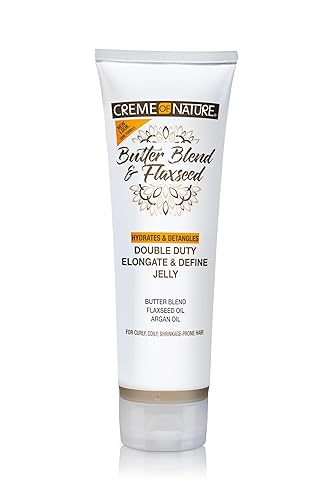 Creme of Nature, Curl Elongater, Butter Blend, Argan Oil, Flaxseed Oil, Curl Jelly for Defining Hydration, 8.45 Oz Beauty & Personal Care Creme of Nature