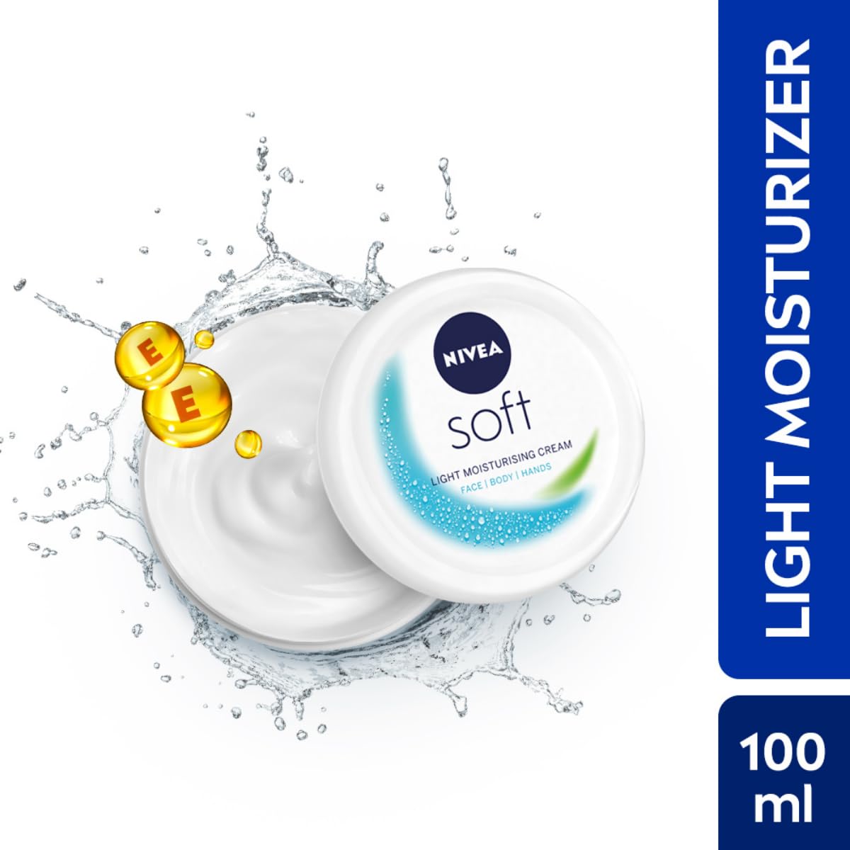 NIVEA Soft Light Moisturizer Cream, with Vitamin E & Jojoba Oil for Face, Hands and Body, 100 ml Beauty & Personal Care NIVEA